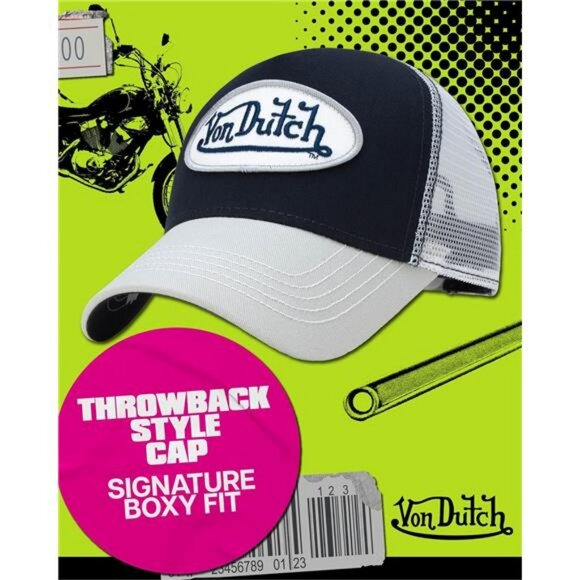 Unisex trucker hat snapback baseball cap mesh back curved brim adjustable white - Picture 3 of 8